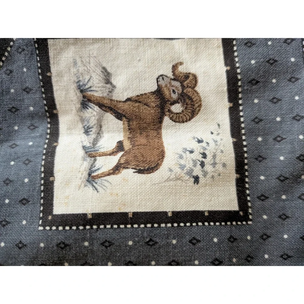 Vtg Cranston Wildlife Decorative Throw Pillow 15 X 15 Hunting Deer Cabin Sham